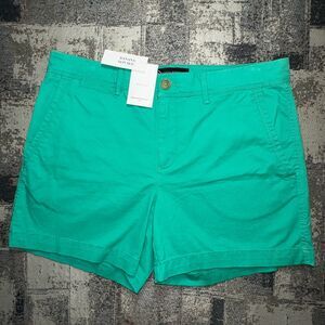 Banana Republic Womens Shorts Cabana Green Chino size 6 (W32") Casual‎ NWT